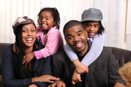 Family happy together
